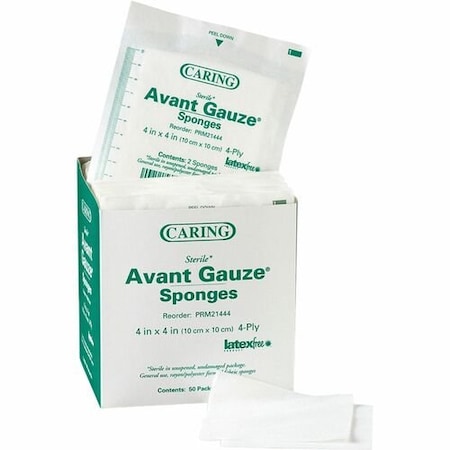 Medline GAUZE, NON-WVN, COTTON, 4inX4in, 50PK MIIPRM21444